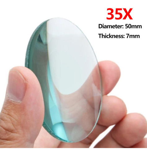 Portátil 35x Lupa De Mano Inastillable 55 Mm Lente De Lupa