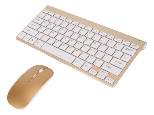 Kit Teclado Y Mouse Inalambrico Fino Silencioso Impermeable