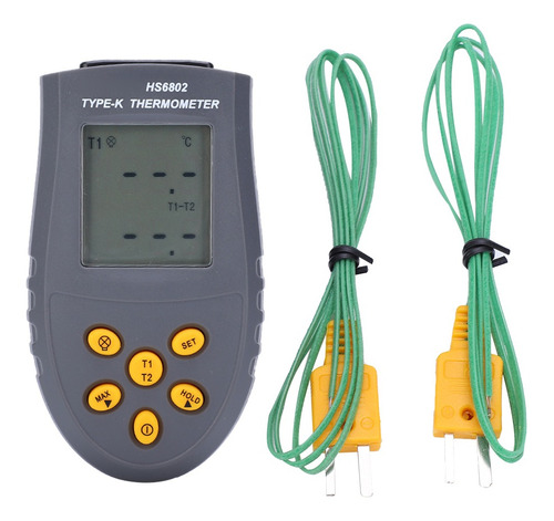 Medidor De Temperatura Termómetro Digital Dualchannel Lcd