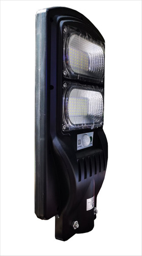 Lampara Solar Led Para Poste 120w Control Remoto Mg Estructura Luz Fria 6500k