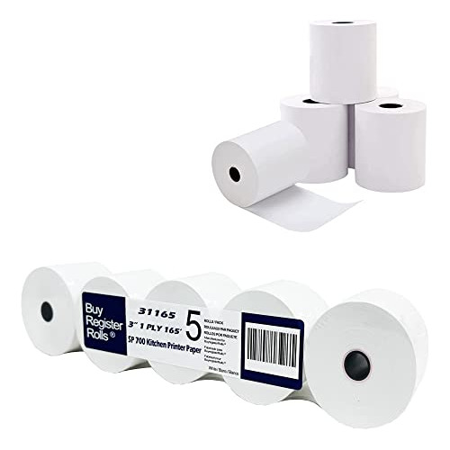 Papel De Impresora De Cocina Sp700 (5 Rollos) 3  X 165'...