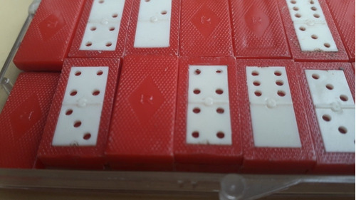 Domino Plastico De Viaje Miniatura  Falta 1 Ficha Juego