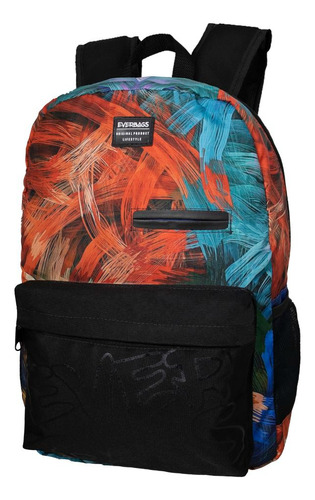 Mochila Bolsa 17l Abstrata Casual Confortável Reforçada