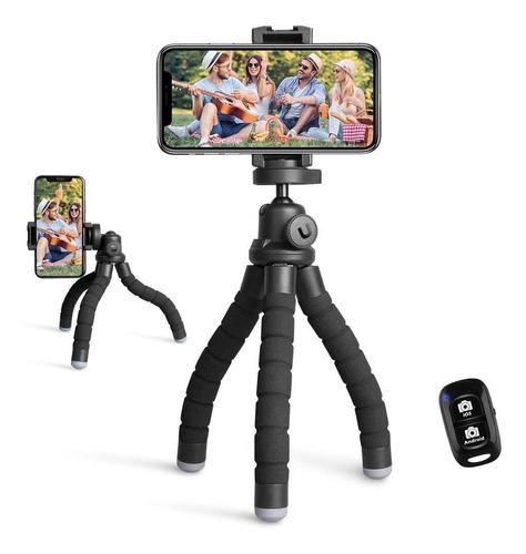 Tripode De Celular / Camara Ubeesize Flexible + Control