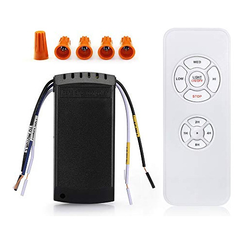Ventilador De Techo Universal Y Luces Qiachip Con Mando A Di
