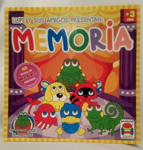 Didactico  Juego De Memoria En Madera Pintada  Banquito