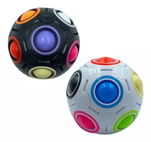 Jogo Mágico de Quebra-cabeça de Bola Rainbow Puzzle Ball Fidget Jogo de  Habilidade com Bolas de Alívio do Stress, Rainbow Puzzle Cube Kids Rainbow