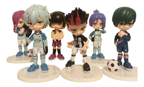 Figuras Blue Lock 9 Cm Gashapon Anime X 6 Personajes Set