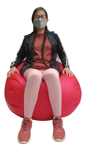 Sillón Puff Pera Premium Confortable Rojo