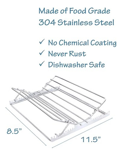 Meykers Roasting Rack Insert | Rejilla Ajustable Para Asar P