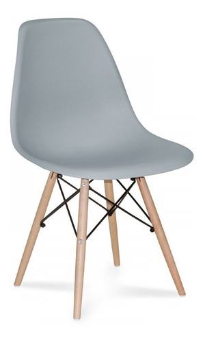 Silla Eames Minimalista Oficina Despacho Colores Estructura De La Silla Gris Asiento Na Diseño De La Tela N/a