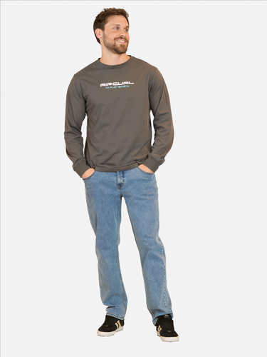 Polera Ml Culture Gris Hombre Rip Curl