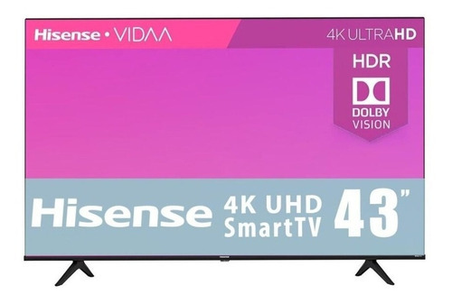 Pantalla Smart De 43 Pulgadas Hisense 43a6gvcd Ort