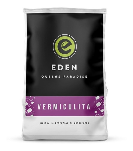 Vermiculita Eden 5 Lts Premium Acondicionador De Suelo Grow