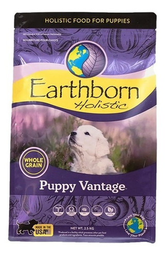 Earthborn Holistic Para Perros Puppy Vantage  2,5 Kg Pethome