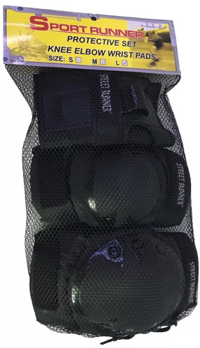 Set Rodillera Codera Muñequera Sport Runner Srj 