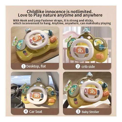 Juguete Didáctico Volante Multifuncional Para Bebés