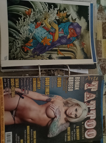 8 Revistas Arte Tatoo Y Tatoo Mag Más De 500 Pag De Diseños (Usado)