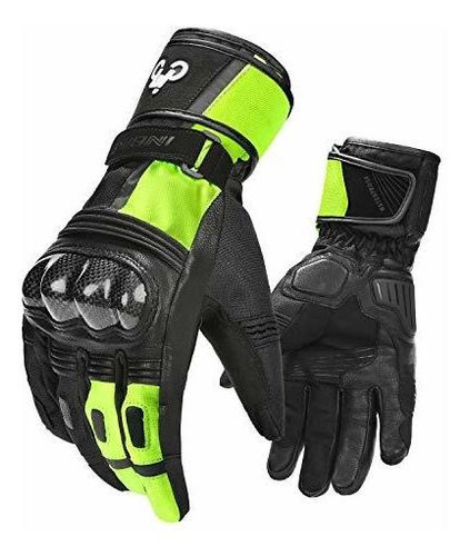 Guantes De Moto De Cuero De Piel De Cabra De Invierno Imperm