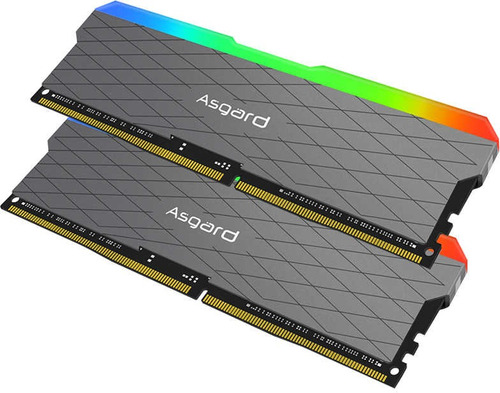 Memoria RAM Loki RGB color gris 16GB 2 Asgard VMA45UG-MEC1U2AW2