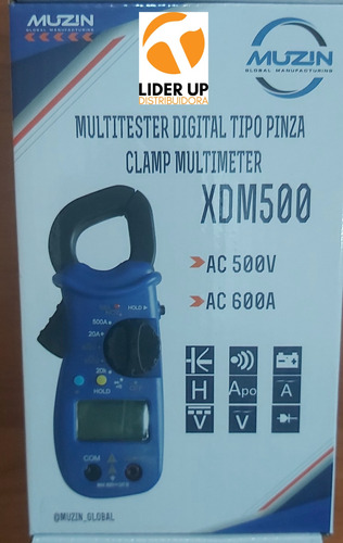 Multitester Digital Tipo Pinza Ac500v 600a