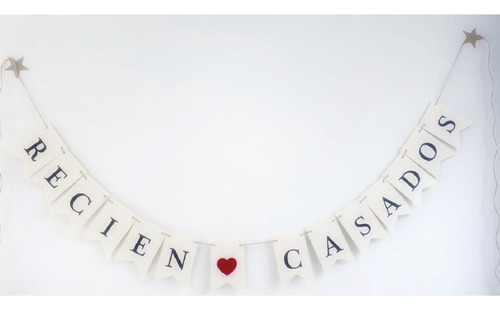 Combo Guirnalda Recién Casados + 2 Guirnaldas Corazón