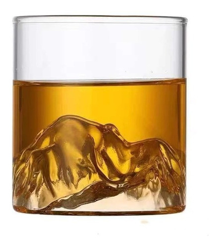 Vaso Whisky Diseño Montaña 3d Estilo Japonés 300-400 Ml