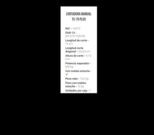 Cortadora Porcelanato Ceramica Rubi Ts 70 Corte 75 Cm