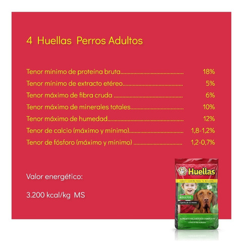 Imagen 2 de 5 de Alimento 4 Huellas Perro X 15 Kg + 4 Huellas Gato X 10 Kg