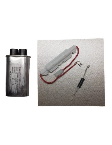 Combo Microondas Mica Capacitor 1 Uf Fusible Diodo Rs Mejia
