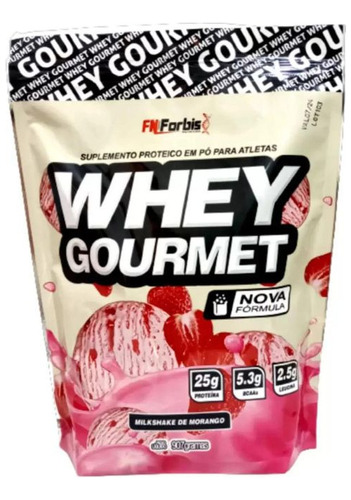 Whey Forbis Refil 900g Goumert - Atacado - Lojista/varejo Sabor Morango