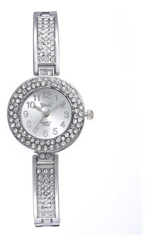 Reloj Individual De Cuarzo De Aleación Para Mujer Full Diamo