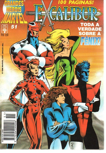 Lote Grandes Herois Marvel  N° 51 Ao 55 - Bonellihq Cx408