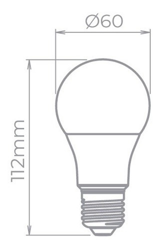 Imagem 2 de 2 de 06 X Lampada Led Bulbo E-27 4000k 9w Stella Sth8265/40