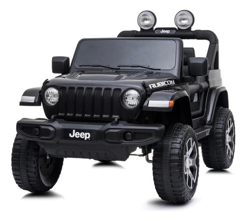 Camioneta Jeep Rubicon 2024 Bateria 12v Cuero Plastico Luces