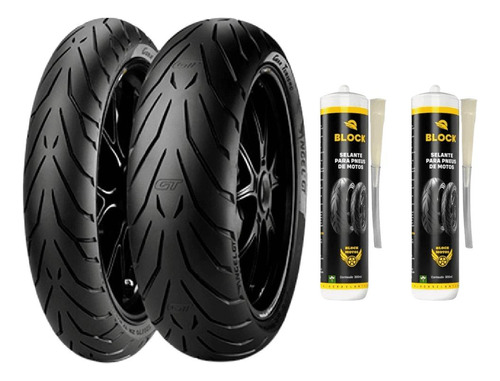 Par Pneu 180/55r17 + 120/70r17 Angel Gt Pirelli + Selantes