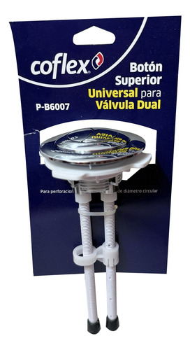 Botón Push Superior Para Baño Wc Sanitario Coflex P-b6007