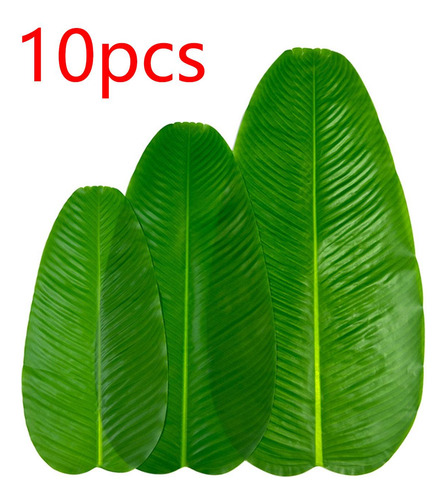 Mantel De Mesa Artificial Con Forma De Hoja De Plátano, 10 U