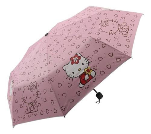 Paraguas Hello Kitty Cute Rain Gear, Paraguas Fresh Lindo Uv