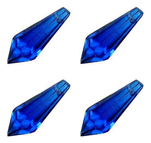 Silant Caireles X 4 Prismas 4 Cm Cristal Color Arañas Bijou 