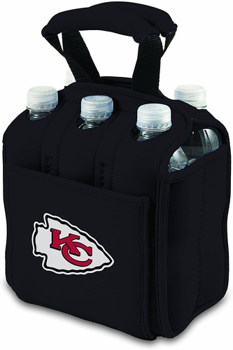 Nfl Kansas City Chiefs Paquete De Seis Negro Totalizado...