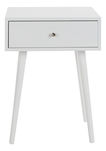 Decor Therapy Mesa Auxiliar, 23.5 X 18 X 14 Pulgadas, Blanco