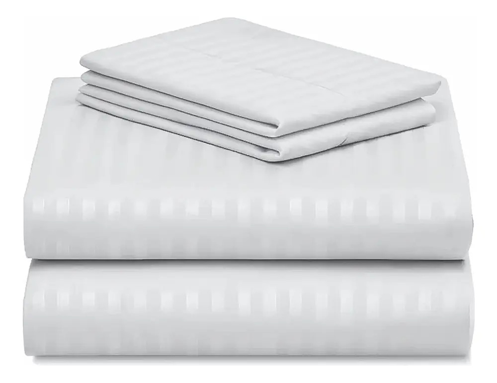 Juego De Sábanas Gadnic Matrimonial Queen Ultra Suave 160x200x30 Cm Blanco