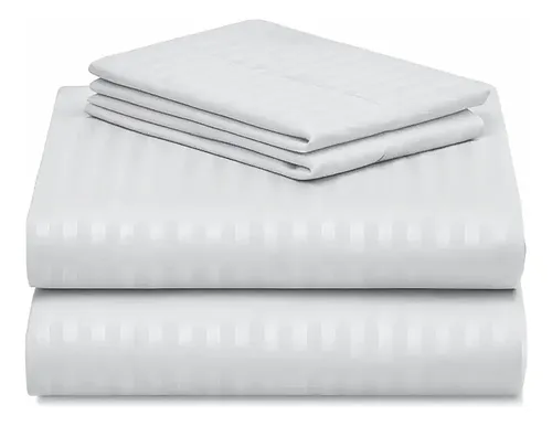 Juego De Sábanas Gadnic Matrimonial Queen Ultra Suave 160x200x30 Cm Blanco