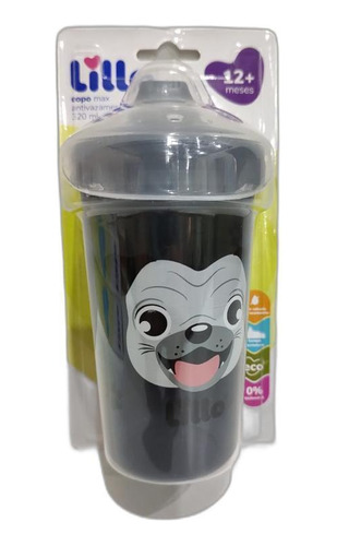 Copo Max Antivazamento Lillo Funny Cachorro Pto 320ml 12m+