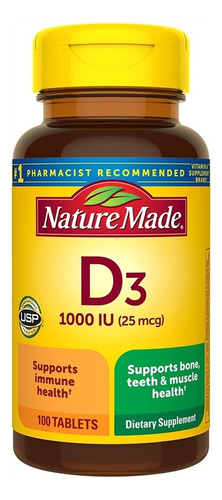 Suplemento  Vitamina D3 Vitamina D - Unidad a $513