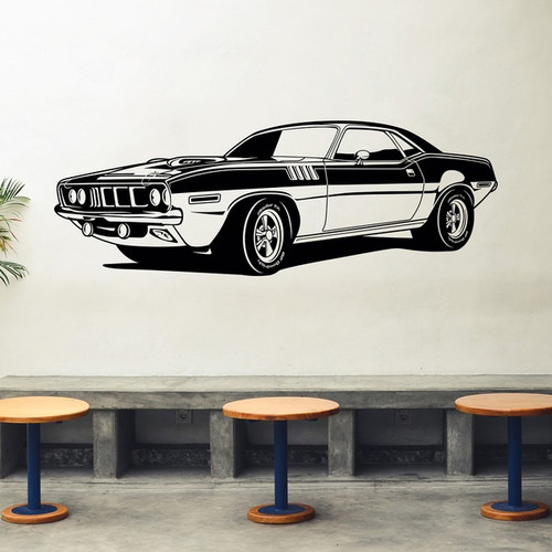 Vinilo Decorativo Para Pared - Auto - Ford Mustang Muscle