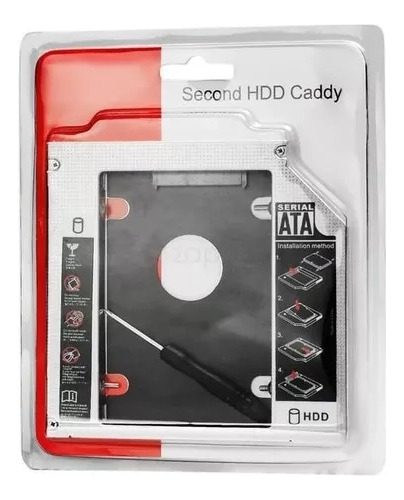 2x Adaptador Caddy Hd Ssd Sata 9.5mm Para Notebook