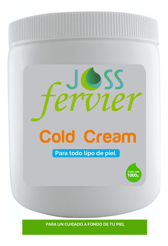 Cold Cream Con Ácido Hialurónico  1 Kg 