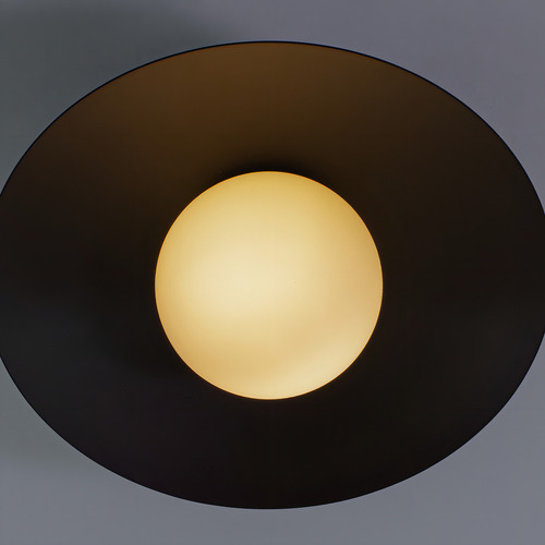 Plafon Cuia Sobrepor 25cm P/ Led G9 Bella Iluminação St2845 Cor Preto